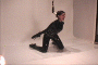 Satine Phoenix in ballet boots on all fours